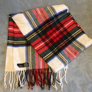 Cashmink Acrylic Tartan Plaid Scarf NWT